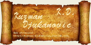 Kuzman Đukanović vizit kartica